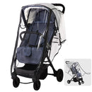 Universal Stroller Rain Cover, Clear Breathable Weather Shield with Waterproof Zipper, 4 Seasons Protection (XL) by TinyTreasures Baby Boutique