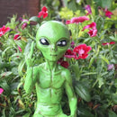John Bernard & Company Rude Alien Statue “Flipping The Bird” 10″ H Shelf Sitter Extraterrestrial Figurine Funny Home or Garden Decoration (Cosmic Green)… by GreenHaven Gardens