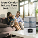 2.4L Air Humidifiers for Bedroom Baby - 26dB Quiet Cool Mist Air Humidifier for Nursery & Plants, Top Fill Air Humidifier Lasts Up to 30 Hours, Auto Shut-Off, Easy to Fill and Clean by TinyTreasures Baby Boutique