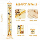 Customize Name Growth Chart Wall, Funny Giraffe Premium Canvas Removable Height Chart for Kids, Height Measurement for Wall, Unisex Kids Room Wall Decor, Measuring Height Charts by TinyTreasures Baby Boutique