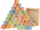 Joqutoys ABC Wooden Building Blocks for Toddlers 3 Large, 40 PCS Alphabet & Number Stacking Blocks with Storage Tray, Montessori Educational Learning Toys for Boys Girls Kids Gifts 1.65" by TinyTreasures Baby Boutique