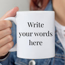 Custom Coffee Mug - Custom Mugs Design Your Own with Text, Name or Initials - Personalized Coffee Mug - Tazas Personalizadas 11 & 15 oz - Custom Gifts for Best Friend Woman, Him, Her, Mom, Dad by TinyTreasures Baby Boutique