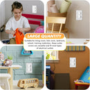 Thyle 50 Pcs Outlet Covers Protectors Plug Bulk Child Baby Proofing Proof for US 3-prong Electrical Outlets Easy Install Socket Sturdy Safe Secure Baby Proofing Kit for Home Office by TinyTreasures Baby Boutique