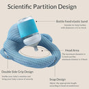 Bottle Holder Pillow, Plush Feeding Support Pad - Relieve Hand & Wrist Soreness, Adjustable Nursing Pillow, Blue by TinyTreasures Baby Boutique