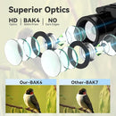 300x25 Binoculars for Adults and Kids, High Powered Mini Pocket Binoculars with Phone Adapter, Waterproof Compact Telescope for Bird Watching, Hunting, Concert, Theater, Opera, Traveling, Sightseeing by TinyTreasures Baby Boutique