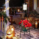 2 Pack Solar Lights Outdoor with Plant Stands, Solar Floor Lamp, Solar Powered Street Lights Metal Tripod Deck Lights, Patio Decor for Garden Yard Pathway Driveway Porch by GreenHaven Gardens