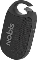 NOBIS Clip N1 Portable Bluetooth Speaker with App, Beat Mode, Up to 24H Playtime, IP68 Waterproof, BT 5.3, HD Sound, Stereo Pairing, Custom EQ, Perfect for Outdoor, Home and Adventure (Black) by TinyTreasures Baby Boutique