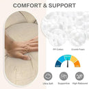 Aoodor 19" x 19" x 5" Tufted Outdoor Chair Cushions, Water Resistant & Fade Resistant Polyester Dining Chair Pads with 2 Straps for Patio Furniture, Set of 2 by GreenHaven Gardens
