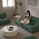 Luxury Sofa Couch Chair, Lazy Floor Seating, Fireside Bean Bag Chair, Ergonomic Tatami Sofa Lounger for Living Room, Bedroom, Office, 3 Seat, Green by CozyNest Decor
