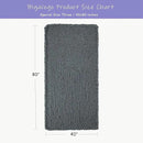 Bigacogo Chunky Knit Throw Blanket for Couch, 40x80 inches, 100% Hand Knitted with Thick Jumbo Chenille Yarn, Cozy Soft Large Rope Knot Cable Crochet Blankets for Sofa Bed Living Room, Iron Gray by CozyNest Decor