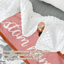 Custom Name Crib Bedding Set - Fox Theme, Personalized Nursery Bedding 3-Piece Set– Soft Blanket, Fitted Sheet, Changing Pad Cover – for Newborns Girls Nursery Gifts by TinyTreasures Baby Boutique