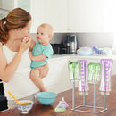 Water Bottle Drying Rack, Stainless Steel Bottle Dryer Rack, Baby Bottles Rack Dryer, Cup Drying Rack, Reusable Bag Drying Stand, Kitchen Stand Holder for Glass Bottles, Water Cups, Plastic Bag by TinyTreasures Baby Boutique