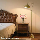 Bright LED Gold Reading Floor Lamp with Remote Control and Bluetooth Dimming,Living Room Bedroom Bedside Office Study Library Adjustable Standing Tall Lights, Unique Modern Brass Home Decor Essentials by CozyNest Decor