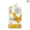 Serenity Kids 6+ Months Baby Food Pouches Chicken Puree - BPA-Free Organic Baby Food - Free-Range Chicken & Pea & Carrot - 3.5 Oz, 6 Pack by TinyTreasures Baby Boutique