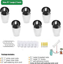 6 Pack White Hanging Planter Pots Self Watering Vertical Garden Wall Mount Window Hang Round Plastic Container Indoor Outdoor for Plants Flowers Succulent Kitchen Living Herbs Holder Decor(Large) by CozyNest Decor