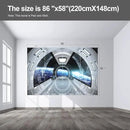 Spaceship Wall murals Peel and Stick Wallpaper for Bedroom Living Room - 58"x86" by CozyNest Decor