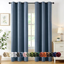MIULEE Stone Blue Blackout Curtains for Bedroom Living Room 84 Inches Long 2 Panels, Thermal Insulated Room Darkening Drapes Solid Grommet Top Noise Reducing Light Blue Window Treatments 40x84 Inch by TinyTreasures Baby Boutique