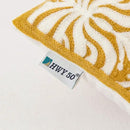 HWY 50 Mustard Yellow Decorative Lumbar Pillow Cover Rectangle 12x20 Inch (1 Piece), Embroidered Cotton Farmhouse Cushion Cover Pillow Case for Sofa Couch Living Room Bed, Minimalist Floral by CozyNest Decor