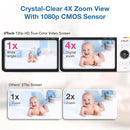 VTech VM928-2HD 5” 720p HD Display 2 Cameras Baby Monitor,110 Wide Angle View,Remote Pan-Tilt-Zoom,Night Vision,Up to 1000ft Range,Temperature Sensor,9 Soothing Sounds & Lullabies,2-Way Talk,No WiFi by TinyTreasures Baby Boutique
