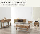 Narrow Sofa Table with Two Drawers and Shelf, Modern Style Wooden Console Table for Living Room, Entryway, Hallway, Rustic Oak by CozyNest Decor