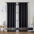 Simplebrand Ava Halloween Black Blackout Curtains for Bedroom, 2 Panels Set, 72 Inch Length, Privacy Thermal Insulated Rod Pocket Window Curtains for Patio French Door, W40 x L72 Inch by TinyTreasures Baby Boutique