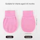 BQUBO 6 Pairs Newborn Baby Boys Girls Mittens 0-6 Months Unisex-Baby Infant Mittens Elastic No Scratch Wrist Gloves by TinyTreasures Baby Boutique