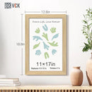 VCK 11x17 Picture Frame 3 Pack - Oak, Natural Solid Wood Poster Frames, Wall Gallery Frame by CozyNest Decor