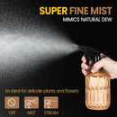 Glass Plant Spray Bottle, 13.5 oz Small Plant Mister, Leak Proof Fine Mist Watering can with Adjustable Nozzle for Indoor Plants Lover, Gardening, Hair, Cleaning Solutions (Orange) by GreenHaven Gardens