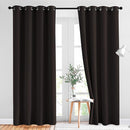 NICETOWN Bedroom Blackout Curtains and Drapes - Energy Smart Thermal Insulated Solid Grommet Blackout Draperies for Living Room (2 Panels, 52 inches x 84 inches, Toffee Brown) by TinyTreasures Baby Boutique