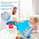 EASTROCK Professional Glockenspiel, 25 Notes Xylophone for Kids, Xylophone Instrument Music Teaching, Gifts, Perfectly Percussion Instrument Blue by TinyTreasures Baby Boutique