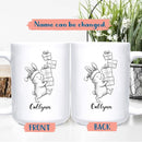 Rabbit Animal Coffee Cup Gift For Men Women Kids Children, Personalized Rabbit Lover Accent Teacup, Cute Rabbits White Coffee Mug 11 Oz 15 Oz, Custom Name Animal Rabbits Travel Mug Gift For Birthday by TinyTreasures Baby Boutique