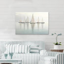Nautical Sailing Picture Wall Art - Coastal Sailboat Canvas Ocean Ship Prints Sea Level Boat Painting Artwork for Living Room Home Office by CozyNest Decor