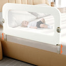 Bed Guard Rail for Toddlers - 47inch Foldable & Adjustable Height Baby Bed Safety Side Rails - Large Toddler Crib Railing Guard for Twin, Bunk, Full Size, Queen & King, Full Size Bed by TinyTreasures Baby Boutique