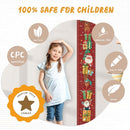 Personalize Name Baby Height Growth Chart, Christmas Theme Canvas&Wood Growth Chart for Wall Room Nursery Decor, Waterproof Measuring Wall Ruler, Wall Tape with Height Chart for Kids by TinyTreasures Baby Boutique