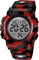 Kids Watch,Boys Watch for 3-15 Year Old Boys,Digital Sport Outdoor Multifunctional Chronograph LED 50 M Waterproof Alarm Calendar Analog Watch for Children with Silicone Band,Kids Gift by TinyTreasures Baby Boutique