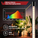Grow Light with Stand for Indoor Plants, 3 Head 45W 168 LEDs Full Spectrum Adjustable Plant Light, 59'' H Tall Premium Aluminum Tripod Floor Stand for Indoor Gardening and Home Decoration by GreenHaven Gardens