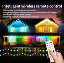 50ft Permanent Outdoor Lights for House, IP67 Waterproof RGB+IC LED Eaves Lights, 54 Scene Modes Outdoor Lighting for Christmas Garden Party Holiday Decorations, with App/Remote Control by GreenHaven Gardens