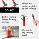 Tyroler Floor Squeegee for Concrete Floor, 17" Heavy Duty Squeegee for Floor, Squeegee Broom for Floor with 55" 4 Part Handle Perfect for Tiles, Marble, Garage, Deck, Patio, Bathroom, Shower, Window by GreenHaven Gardens