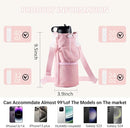 RRegeny【NEW STYLE Water Bottle Holder Crossbody Bag with Shoulder Strap, Leakproof Water Bottle Carrier for Hydro Flask16-40oz, Hands-Free Fitness Bag with Zipper Pockets for Hiking Travel Gym by TinyTreasures Baby Boutique