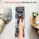 Cordless Vacuum Cleaner, 550W 45KPA Dual Motor Stick Vacuum for Home with 60mins Runtime, 6 LED Green Headlights, Self-Standing Design, V-Shaped Floor Brush for Carpet Tile Pet Hair Hardwood Floors by CozyNest Decor
