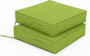 Patio Chair Cushions 19 X 19 X 4 Inch Waterproof Outdoor Seat Cushions for Patio Furniture, Outdoor Sofa Couch Pads with Ties & Handle, Set of 2, Grass Green by GreenHaven Gardens