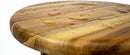 EcoDecors Shoji 17.5 Inch Round Table Waterproof Teak Wood Shower Bench Stool Seat Chair for Inside Shower Provides Safety, Storage, and Organization for Bathroom Accessories by TinyTreasures Baby Boutique