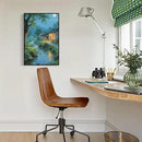 Moonlight under the big tree creek cabin scenery is suitable for posting in the living room bedroom office scenery poster wall painting by CozyNest Decor