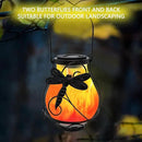 Solar Lanterns, Hanging Outdoor Lantern with Dragonflies LED Flickering Flameless Candles, Solar Lanterns Outdoor Waterproof for Table Party Decorative Yard Pathway (Dragonflies) by GreenHaven Gardens