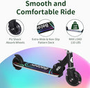 BELEEV V2 Scooters for Kids with Light-Up Wheels & Stem & Deck, 2 Wheel Folding Scooter for Girls Boys, 3 Adjustable Height, Non-Slip Pattern Deck, Lightweight Kick Scooter for Children Ages 3-12 by TinyTreasures Baby Boutique