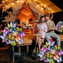 Solar Garden Lights Outdoor Waterproof Decorative Solar Lights Outdoor 8 Pack with 176 LED 136 Butterfly Flower Garden Decor Yard Decorations Patio Lawn, Gifts for Mother's Day Mom Women by GreenHaven Gardens