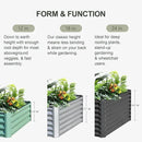Domi Raised Garden Beds Outdoor, 6x3x1.5Ft Thickening Tall Metal Rectangular Deep Root Box Planter for Vegetables, Flowers, Herbs, and Succulents 1.5" Deep w/ 192 Gallon Capacity - Silvery by GreenHaven Gardens