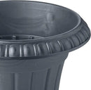 PL20GY Classic Traditional Plastic Urn Planter Indoor/Outdoor, 10" x 12", Gray by GreenHaven Gardens