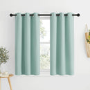NICETOWN Bedroom Blackout Curtains for Kitchen Window - Window Treatment Thermal Insulated Solid Grommet Sound Reducing for Kitchen/Nursery, Aqua Blue, 2 Panels, W34 x L50 by TinyTreasures Baby Boutique