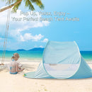 Action Air UPF 50+ Pop Up Beach Tent for 2-3 People, Instant Sun Shelter with 360°Ventilation, Water-Resistant Canopy, Lightweight & Portable Sun Shade for Beach, Camping, Sports (Blue) by TinyTreasures Baby Boutique